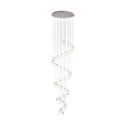 EGLO Pianopoli 1 Lámpara de techo colgante LED regulable acero cristal cromo claro 39545