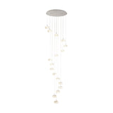 EGLO Corliano 1 Lámpara de techo colgante LED regulable acero cristal cromo claro 39546