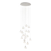 EGLO Montefio 2 Lámpara de techo colgante grande bolas LED 3000K regulable vidrio blanco 39547