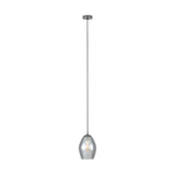 EGLO Estanys Lámpara de techo colgante acero vidrio vaporizado nickel-negro negro transparente 39564