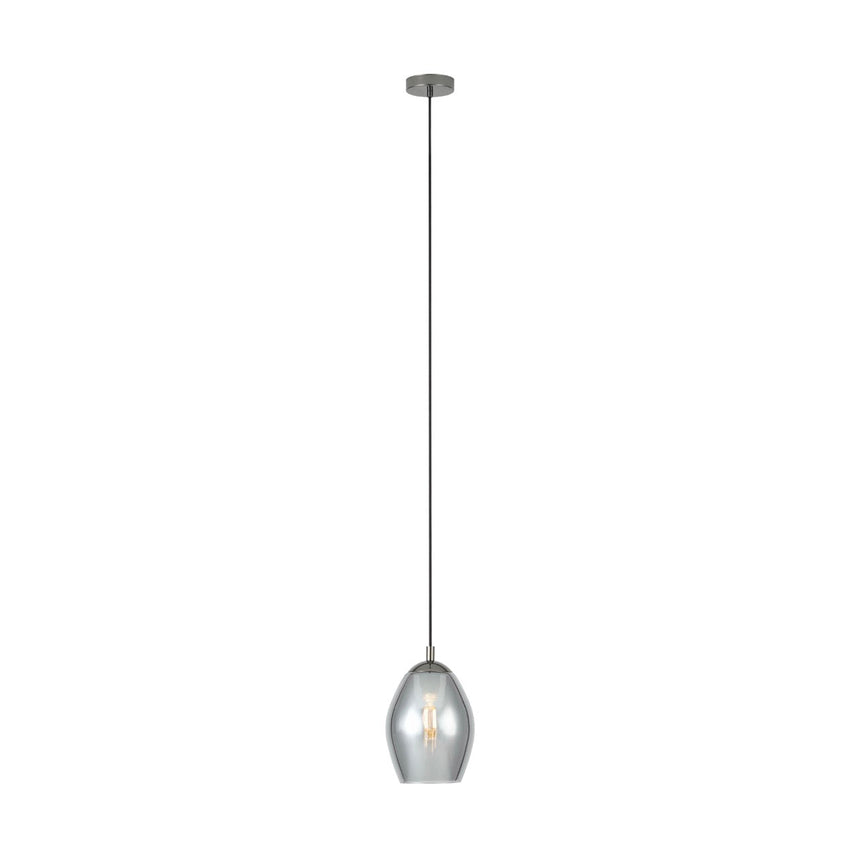 EGLO Estanys Lámpara de techo colgante acero vidrio vaporizado nickel-negro negro transparente 39564