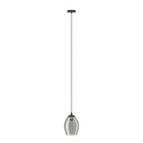 EGLO Estanys Lámpara de techo colgante acero vidrio vaporizado nickel-negro negro transparente 39564