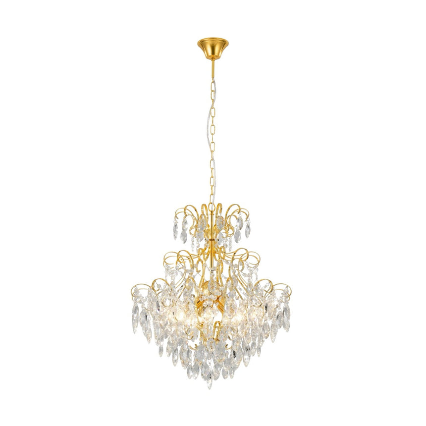 EGLO Fenoullet 1 Lámpara de techo colgante acero cristal latón claro 39605