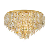 EGLO Calmeilles Plafón acero cristal latón claro 39612