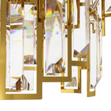 EGLO Calmeilles Lámpara de techo colgante acero cristal latón claro 39614