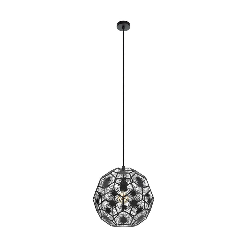 EGLO Skoura 1 Lámpara de techo colgante acero negro 39618