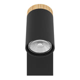 EGLO Cartagena Foco LED aceromadera negrocafé 39647