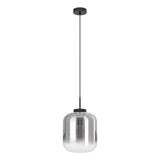 EGLO Bulciago Lámpara de techo colgante acero vidrio vaporizado negro negro transparente 39673