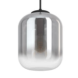 EGLO Bulciago Lámpara de techo colgante acero vidrio vaporizado negro negro transparente 39674