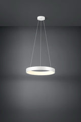 EGLO Campo Rosso Lámpara de techo colgante LED regulable acero plástico blanco blanco 39688