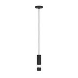 EGLO Bernabeta Lámpara de techo colgante LED acero plástico negro transparente 39705