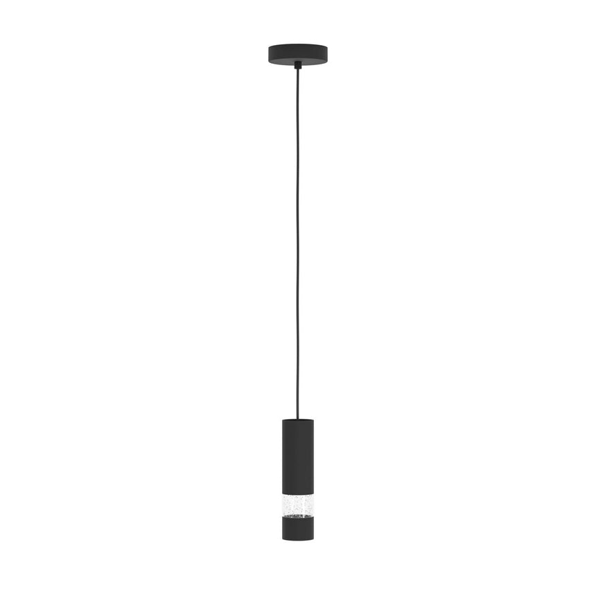 EGLO Bernabeta Lámpara de techo colgante LED acero plástico negro transparente 39705