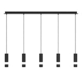 EGLO Bernabeta Lámpara de techo colgante LED acero plástico negro transparente 39706
