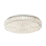 EGLO Balparda Plafón LED regulable 2 luces acero cristal cromo claro 39747