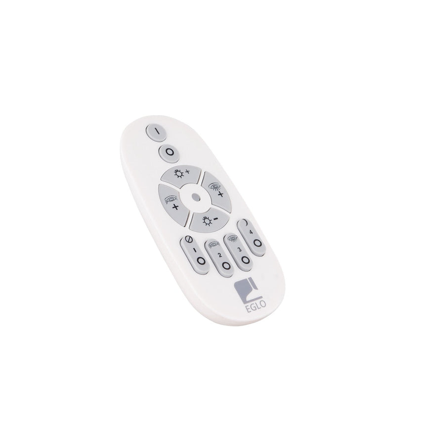EGLO Berlona Plafón LED regulable 2 luces acero cristal negro claro 39762