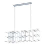 EGLO Frontera Lámpara de techo colgante LED regulable acero cromo 39763