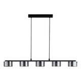 EGLO Copillos Lámpara de techo colgante LED regulable acero vidrio vaporizado negro negro transparente 39875