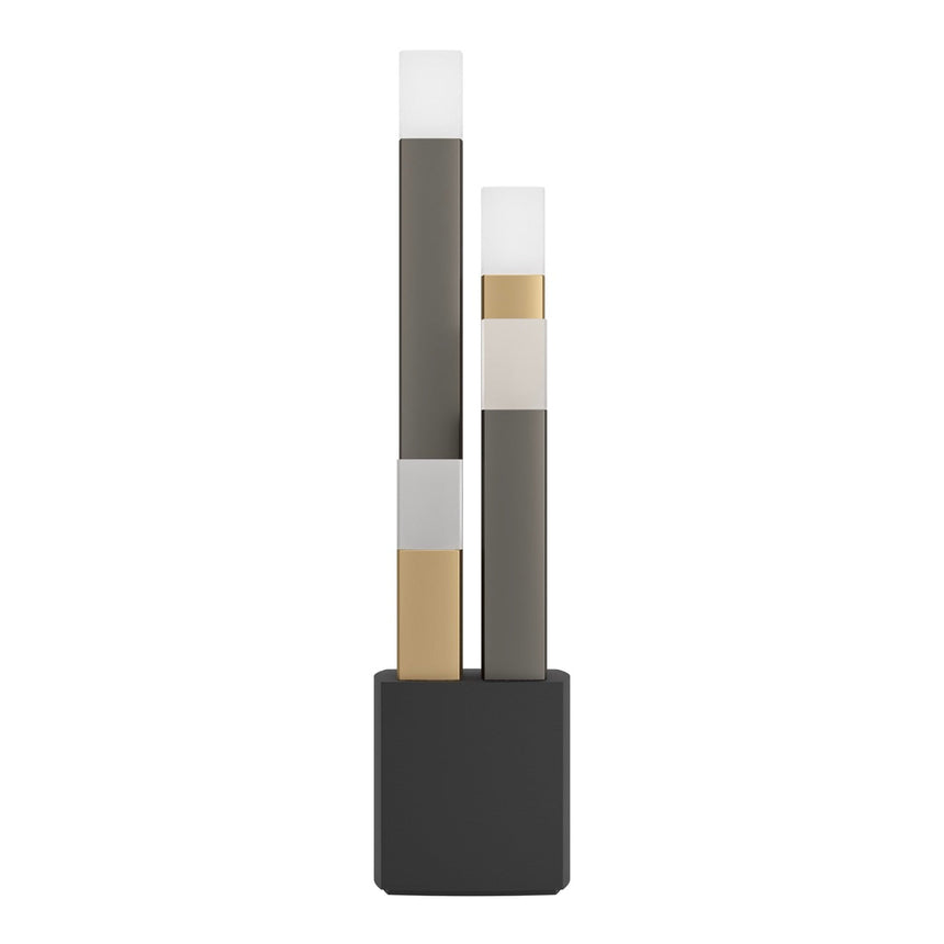 EGLO Estanterios Lámpara sobremesa LED regulable aluminioacero plástico negrocafédorado satinado 39907