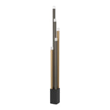 EGLO Estanterios Lámpara de pie LED regulable aluminioacero plástico negrocafédorado satinado 39908