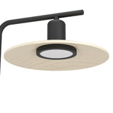 EGLO Mayazes Lámpara sobremesa LED acero madera negro naturaleza 39913