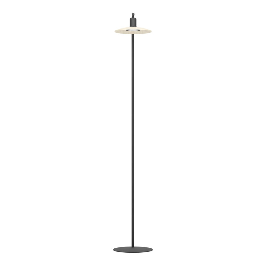 EGLO Mayazes Lámpara de pie LED acero madera negro naturaleza 39914