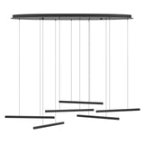 EGLO Lindoza Lámpara de techo colgante LED regulable acero plástico negro blanco 39915