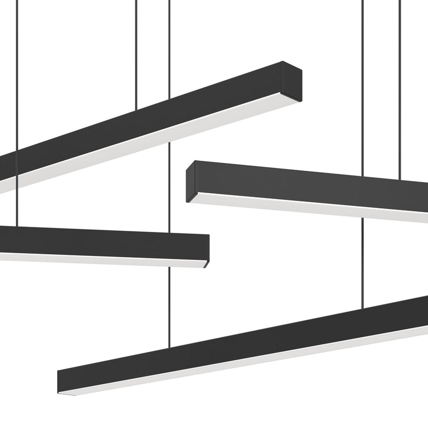 EGLO Lindoza Lámpara de techo colgante LED regulable acero plástico negro blanco 39915
