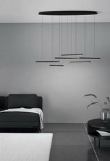 EGLO Lindoza Lámpara de techo colgante LED regulable acero plástico negro blanco 39915
