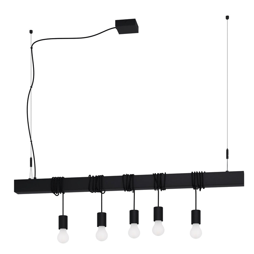 EGLO Townshend-b Lámpara de techo colgante acero negro 39937