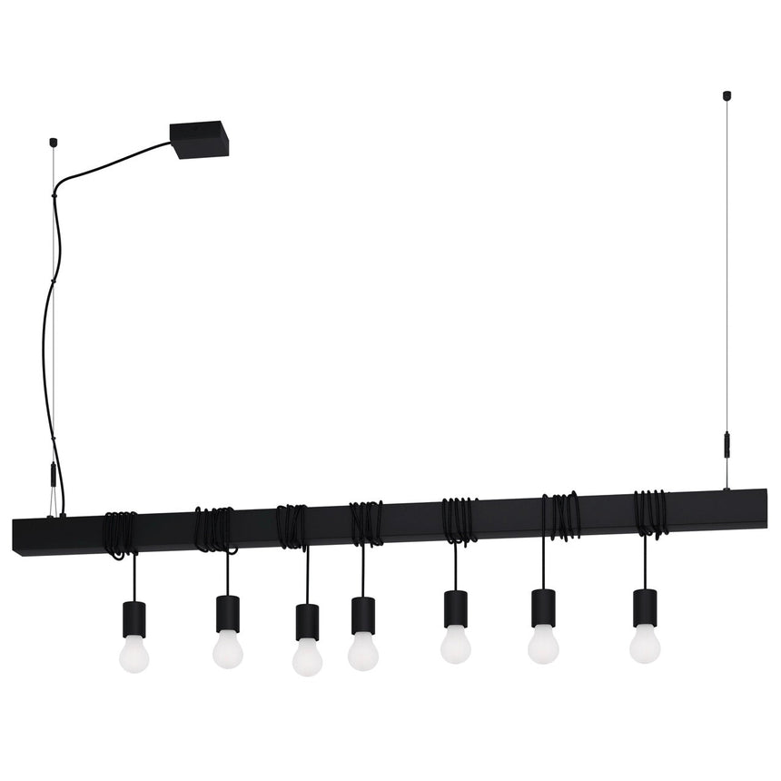 EGLO Townshend-b Lámpara de techo colgante acero negro 39938