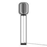 EGLO Bulciago Lámpara de pie acero vidrio vaporizado negro negro transparente 39989