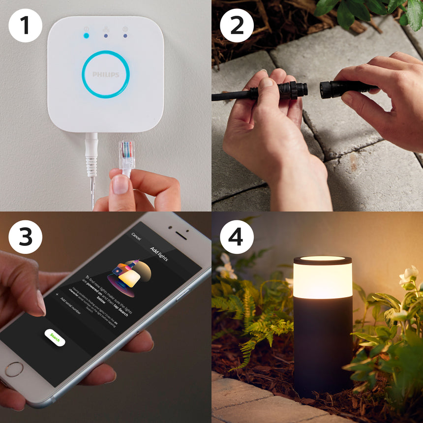 Philips Hue White and Color Ambiance Sobremesa Calla negro RGBW 8W IP65 1743730P7 590lm - imagen 6