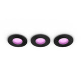 Philips Hue White and Color Ambiance RGBW Empotrable Xamento negro RGBW 6W IP44 (3 uds) 8719514452190 - vista alternativa