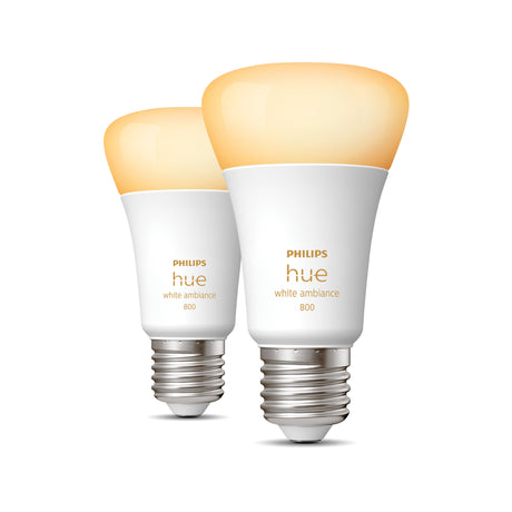 Philips Hue Bombilla 2 luces White Ambiance E27 9W 806lm 32824200 - vista alternativa