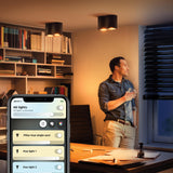 Philips Hue Foco 2 luces Pillar negro White Ambiance 6W 6500K 871951433842500 350lm - imagen 3