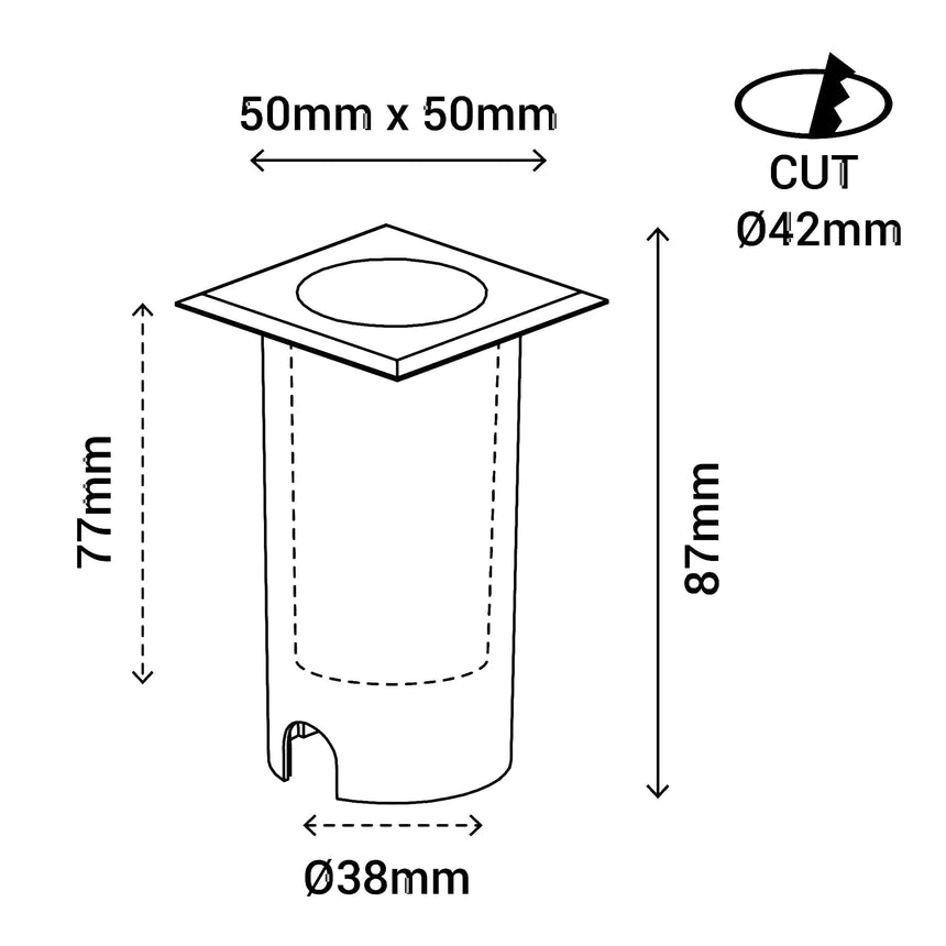 Sulion Inma Empotrable exterior IP65 2W - INMA 400105