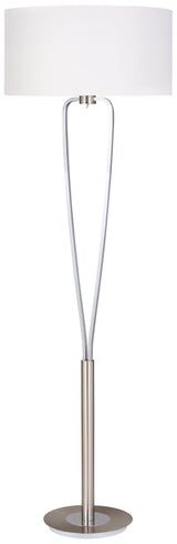 Trio Paris II Matte Nickel Metal Floor Lamp 400200107