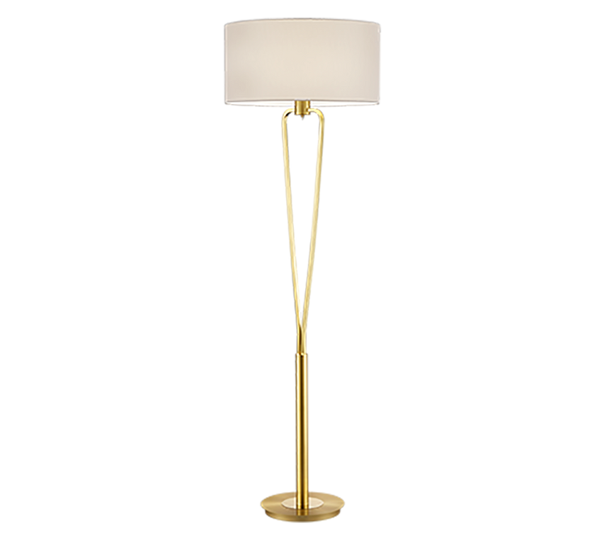Lámpara de pie Trio Paris II bronce mate 160cm 4