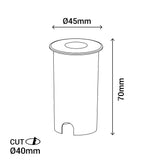 Sulion Cobsoil Empotrable suelo 15º 1.5W - COBSOIL 400233