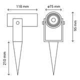 Sulion Thin Proyector IP65 15º 15W - THIN 400262