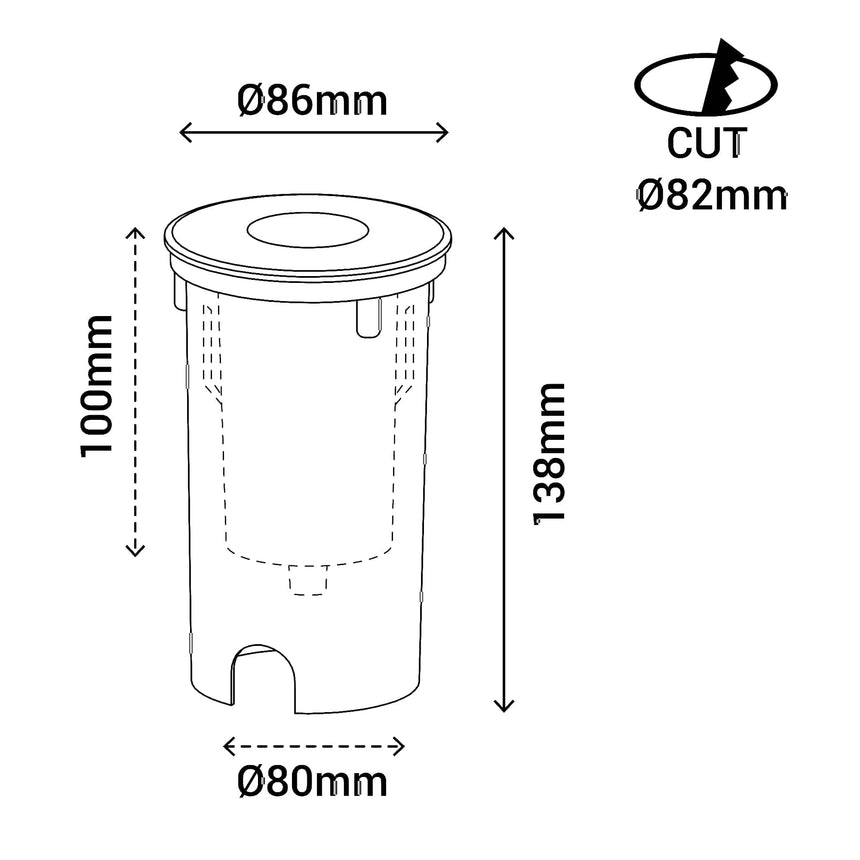 Sulion Cobsoil Empotrable suelo 40º 7W - COBSOIL 400293