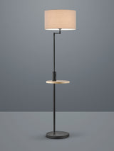 Trio Claas Black mat metal floor lamp 400400132