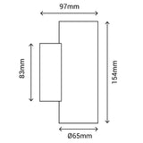 Sulion Rega Aplique 2xGU10 IP54 - REGA  400902