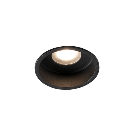 Downlight empotrable de techo Faro Hyde GU10 IP44 negro mate — ref. 40115 (1)