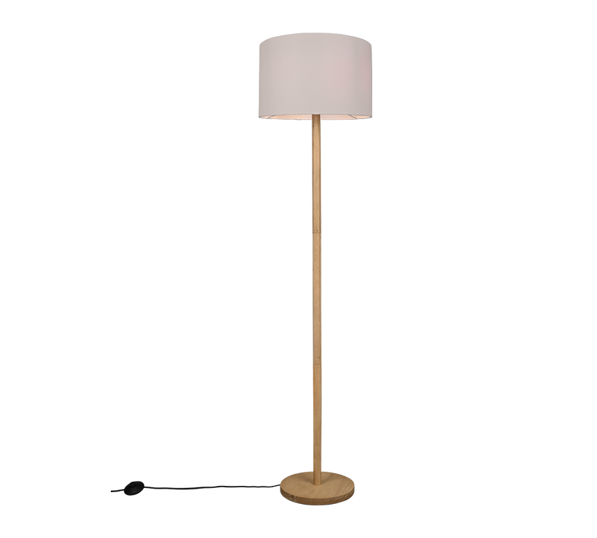 Trio Korba Natural Finish Wooden Floor Lamp 401200101