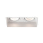 Downlight empotrable de techo Faro Hyde 2 luces GU10 blanco mate IP20 40122