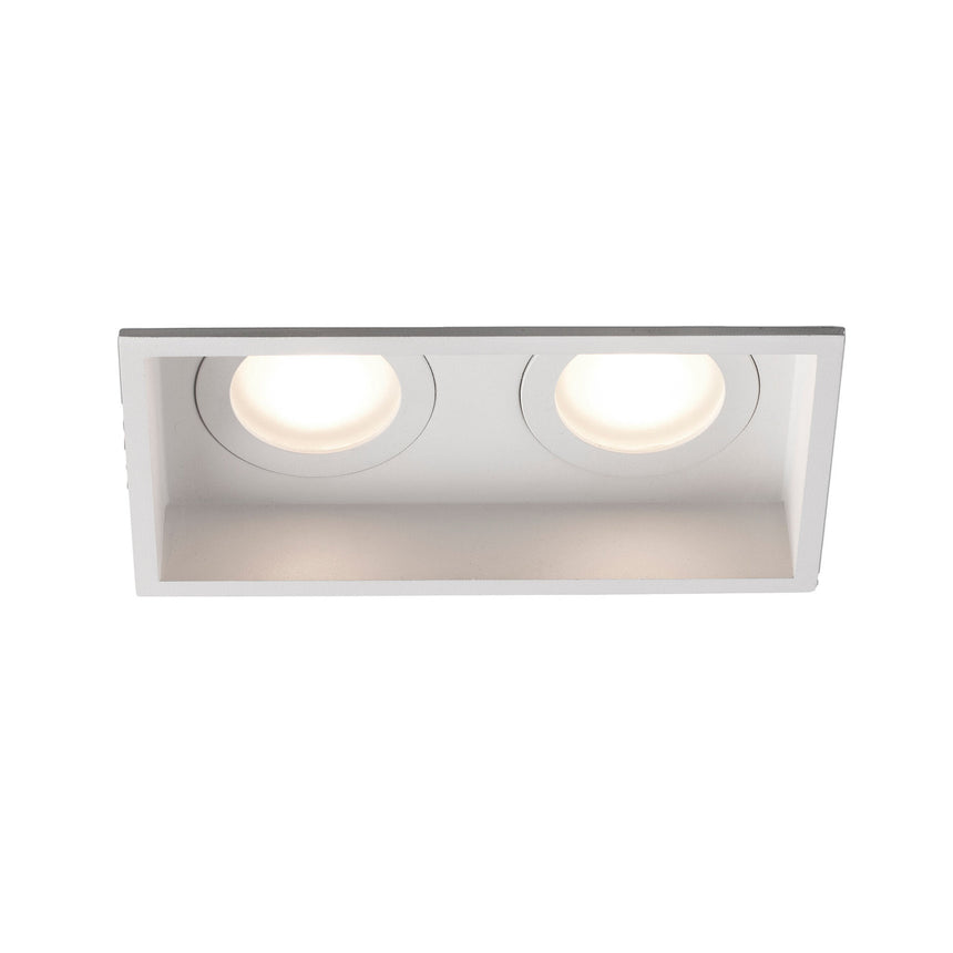 Faro HYDE SQ 2L Lámpara empotrable blanco cuadrado 40124