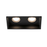 Faro HYDE SQ 2L Lámpara empotrable negro cuadrado 40125
