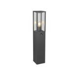 Baliza de exterior Trio Garonne antracita con sensor movimiento IP44 80cm 401869142