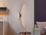 Schuller Curves Aplique 2 luces negro 402767